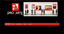 Desktop Screenshot of proartegalerija.com